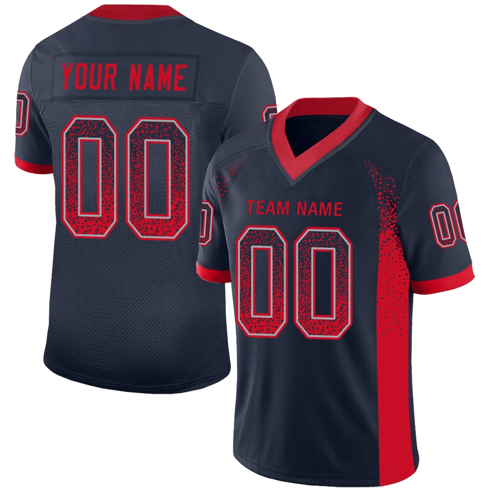 Wholesale Custom Football Jersey Team Name/Number Print Football Game Training Stretch Soft Uniform for Male/Girl/Youth