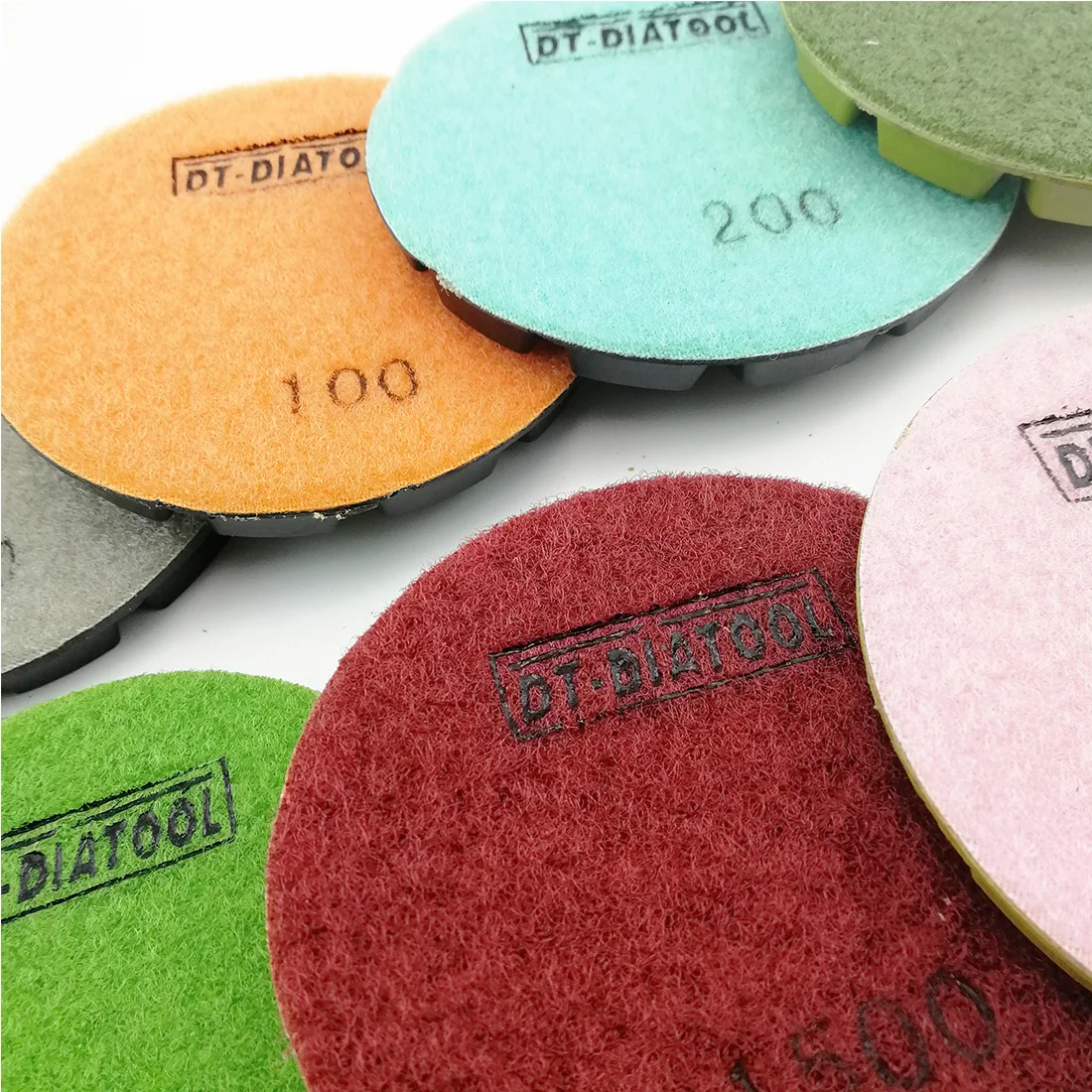 DT-DIATOOL 9pcs Diamond Floor Polishing Pads Sanding Discs 4inch 100mm Floor Renew Repairing Pads For Concrete For Home DIY