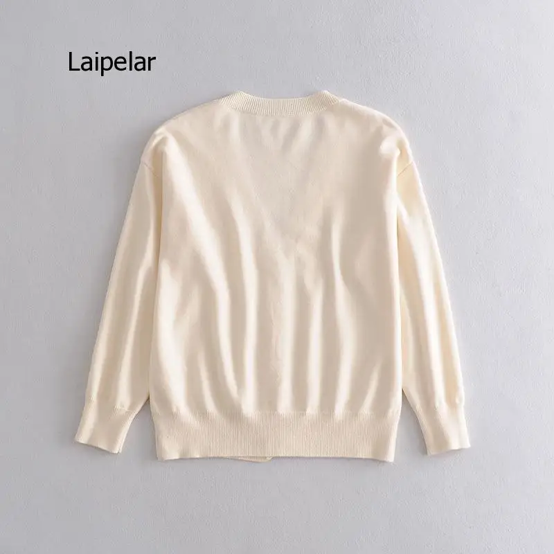 Women Oversized Thick Loose Knitted Cardigan Sweater Vintage Long Sleeve Button-Up Female Outerwear Chic Tops