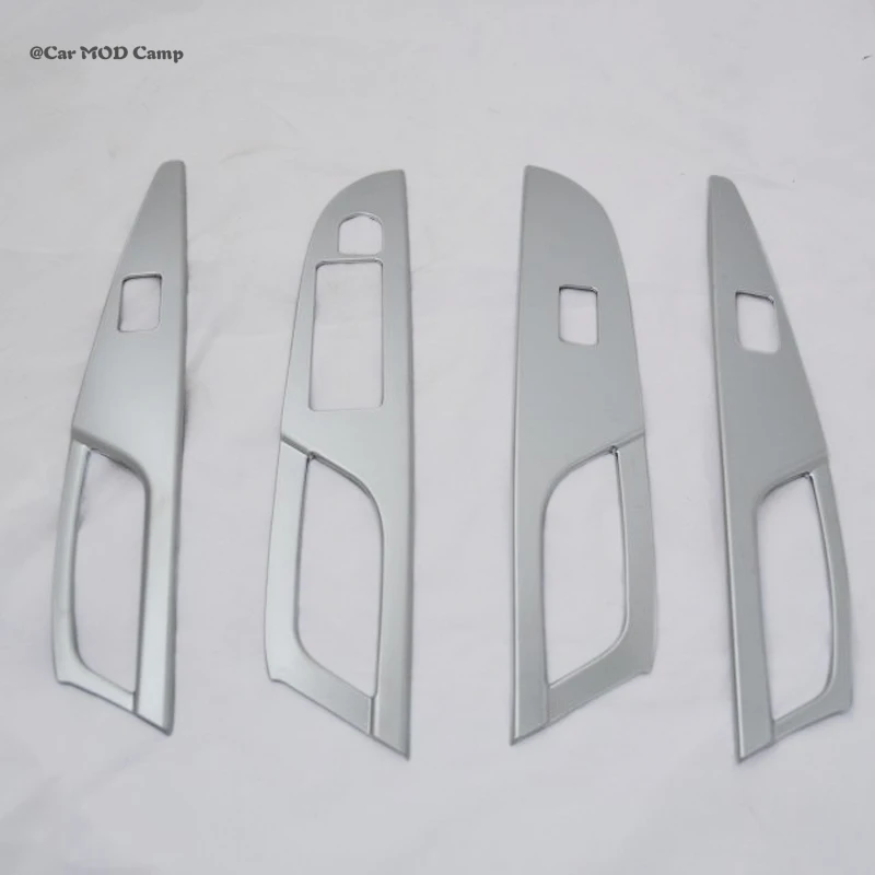 LHD! Car Accessories for Suzuki SX4 S-Cross 2014-2020 ABS Matter Interior Window Switch Panel Trim 4pcs