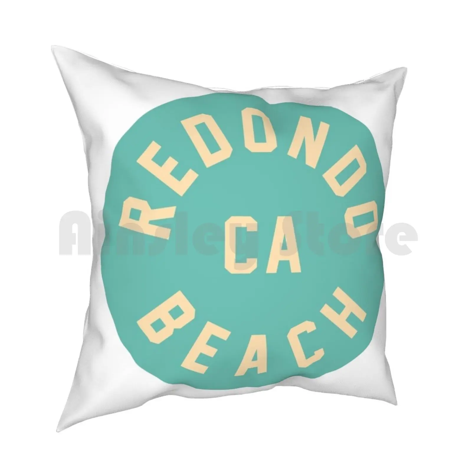 Redondo Beach-California Pillow Case Printed Home Soft DIY Pillow cover Redondo Surf Surfer Surfing Palm Springs Palm