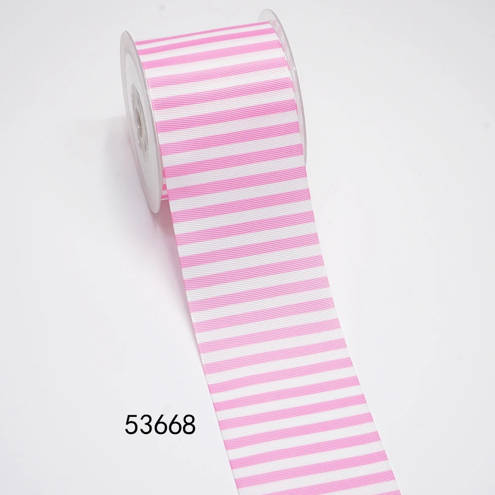 DIY Cartoon Stripe Printed Grosgrain Ribbon For Craft Supplies Sewing Accessories 5 Yards. 53645