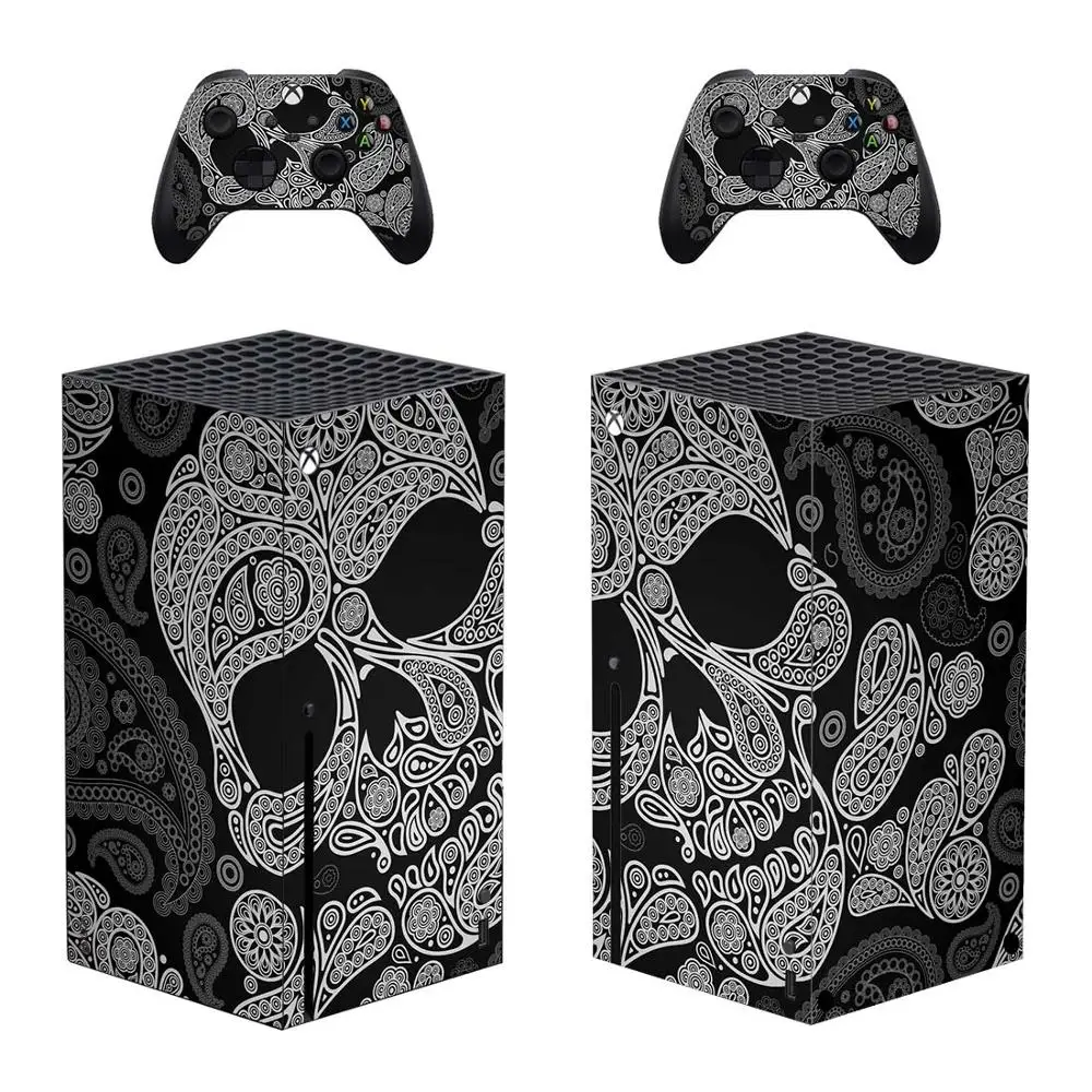 New Skull Skin Sticker Cover for Xbox Series X Console and Controllers Xbox Series X Skin Sticker Decal Vinyl