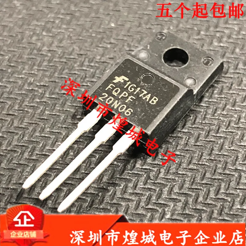 10PCS   FQPF20N06  TO-220F 60V 15A 5