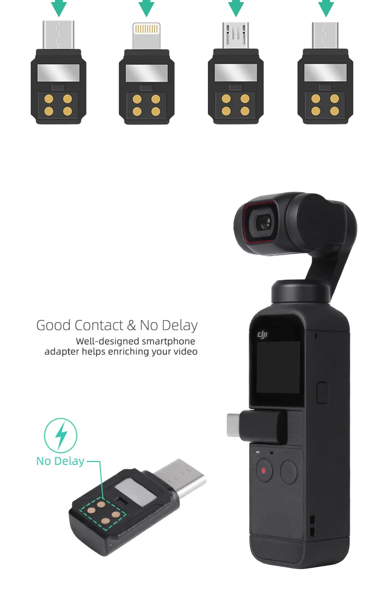 Smartphone Adapter For DJI Pocket 2/Osmo Pocket IOS Lightning