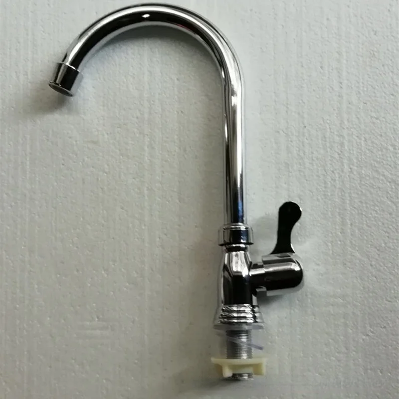 Simple All-copper Rotating Kitchen Sink Faucet Kitchen Single Cold Sink Faucet Household Single Hole Single Cold Sink Faucet