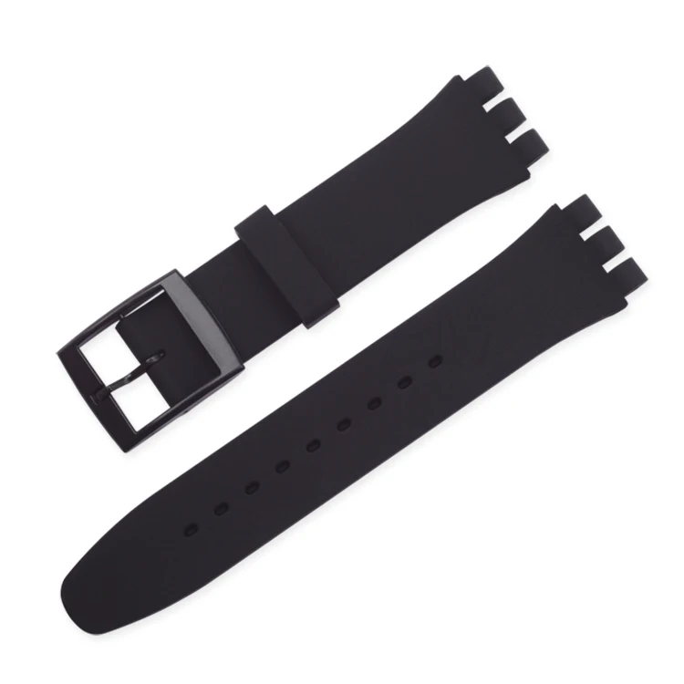 Silicone Strap 16mm 17mm 19mm 20mm for Swatch Watch Band Soft Rubber Replacement Watchband Wrist Bracelet Accessories for SWATCH