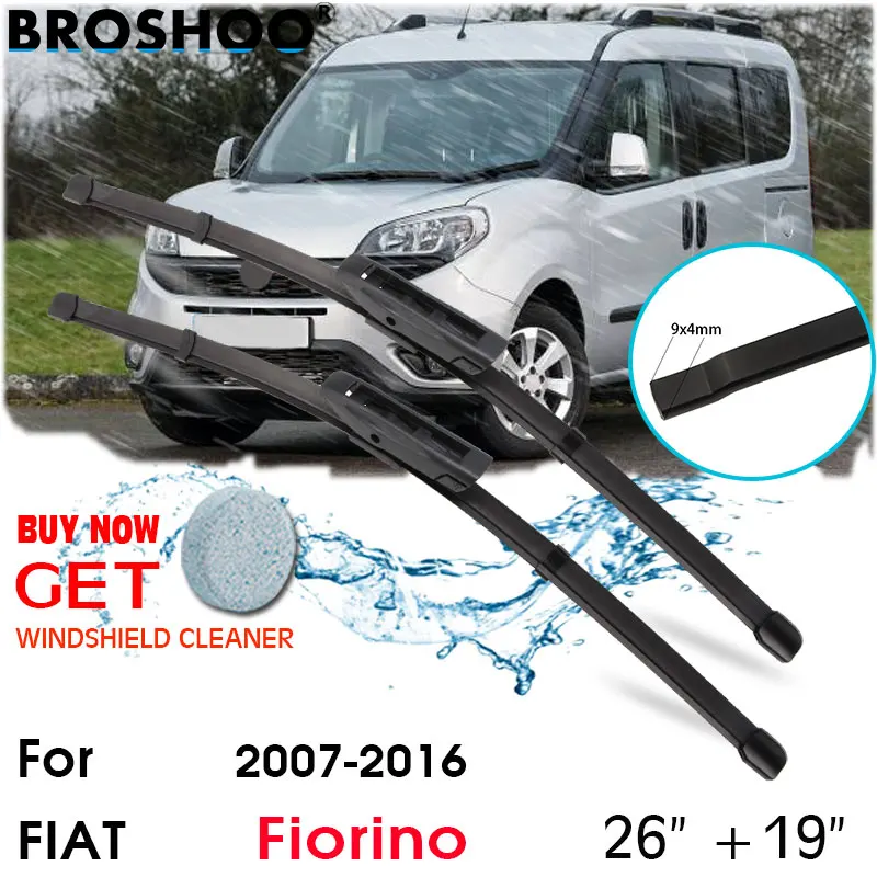 

Car Wiper Blade Front Window Windscreen Windshield Wipers Blades Auto Accessories For FIAT Fiorino 26''+19'' 2007-2016