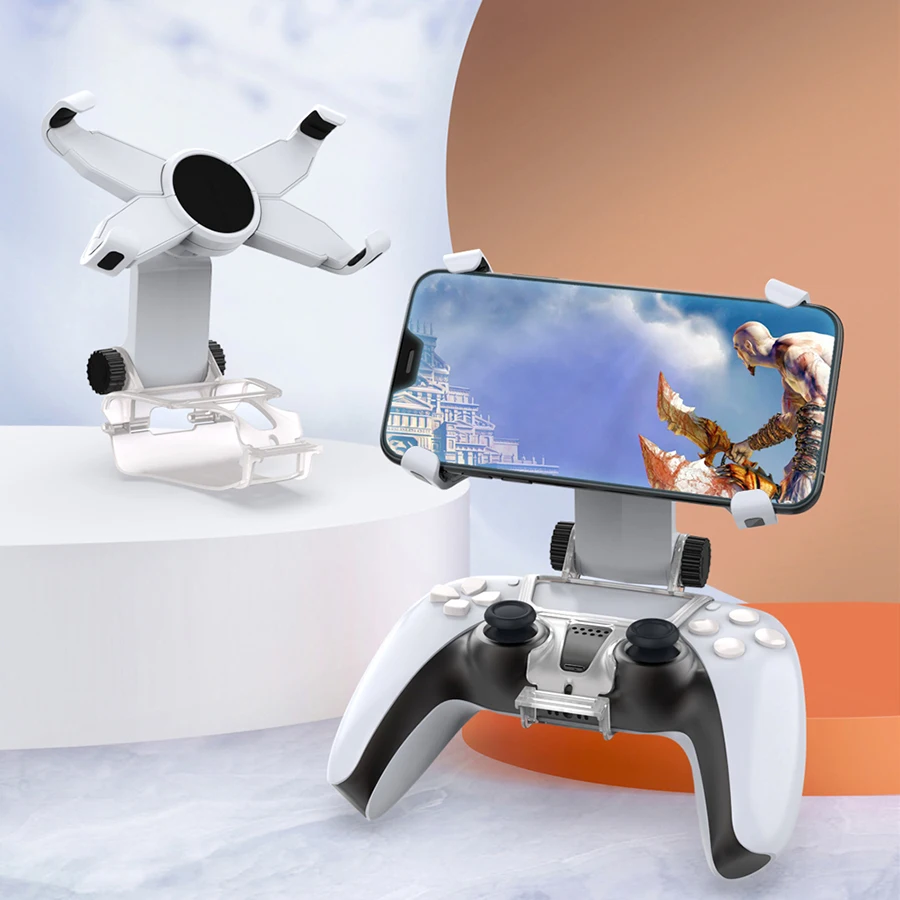 PC Flexible Controller Clamp Stand 360 Degree Angle Adjustment Phone Holder For PS5 Controller Gamepad Game Accessories