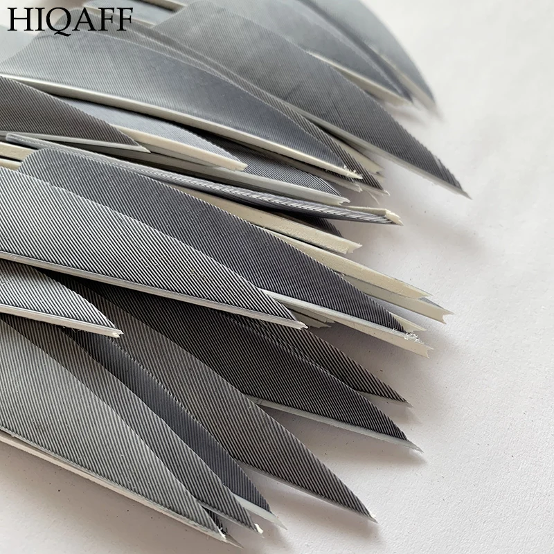 Hi-q – plumes naturelles de dinde 3 pouces, 100 pièces, bouclier, Fletches de tir à l'arc, flèches en plumes, aubes de 3 pouces