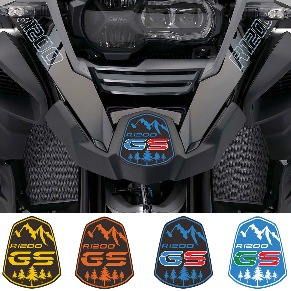 For BMW R1200GS R1200 R 1200 ADV GS GSA Front Fender Beak Extension Cove Windshield Screen Windscreen Stickers Decals Adventure