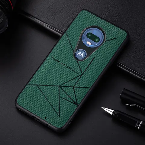 VIJIAR Soft Silicone Fashion Stripes Case For MOTO G5 G5S Plus Leather Case For Motorola MOTO G6 G7 Plus Play Case