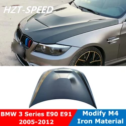 E90 Iron Material GTS Style Engine Bonnet Hood Cover For BMW 3 Series E91 310i 325i 318i Modify M4 2005-2012