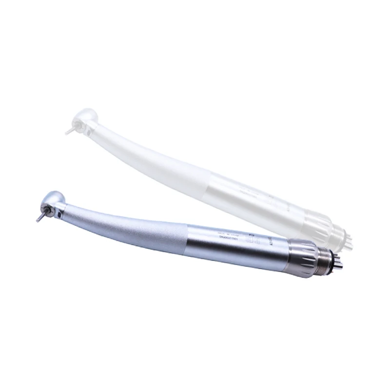 Dental LED Mini Head High Speed Handpipece with Quick Coupling Turbine Tip Air Tools Push Button