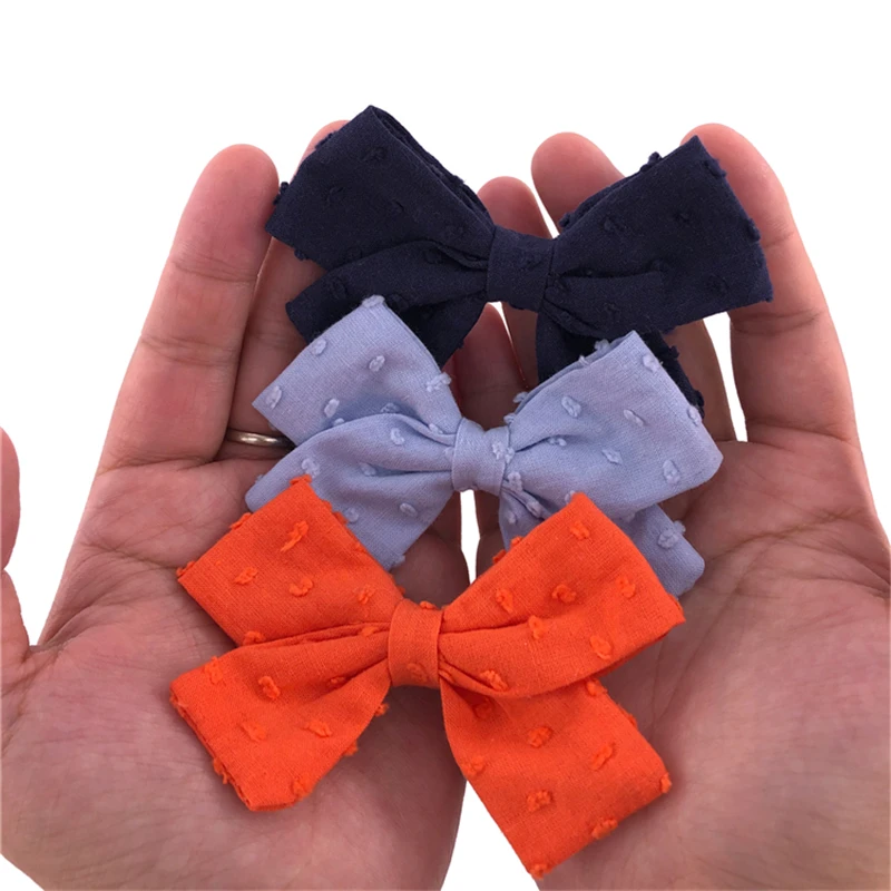 2 PCS Linen Bow Hair Clips for Baby Girls Hairbow Kids Women Hairgrips Alligator Clips Hair Bows Accessories