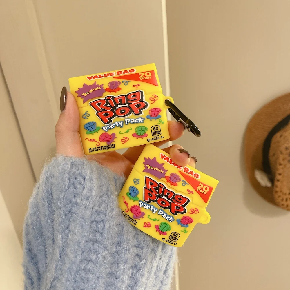 かわいいキャンディーapple airpodsプロカバー用ポッド2 1 3rd新ケースワイヤレス充電漫画ソフトカバー