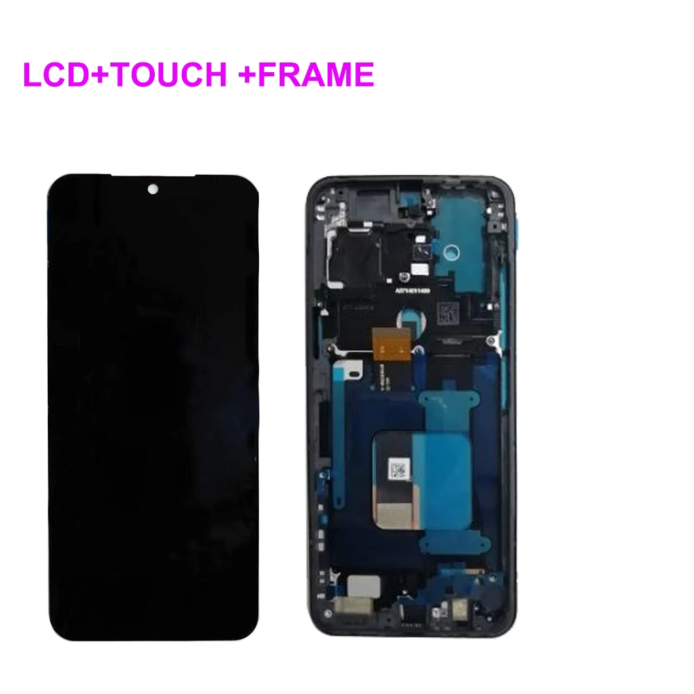 Super AMOLED For LG V60 LCD Display Touch Screen Digitizer Assembly with Frame For LG V60 ThinQ 5G LM-V600 LCD Replacement Parts