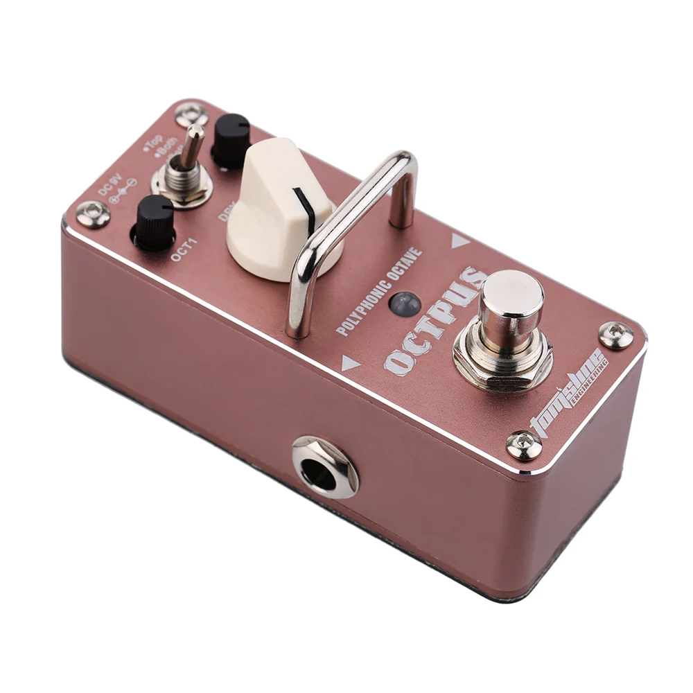 AROMA AOS-3 Octpus Polyphonic Octave Electric Guitar Effect Pedal Mini Single Effect with True Bypass guitar accessories parts