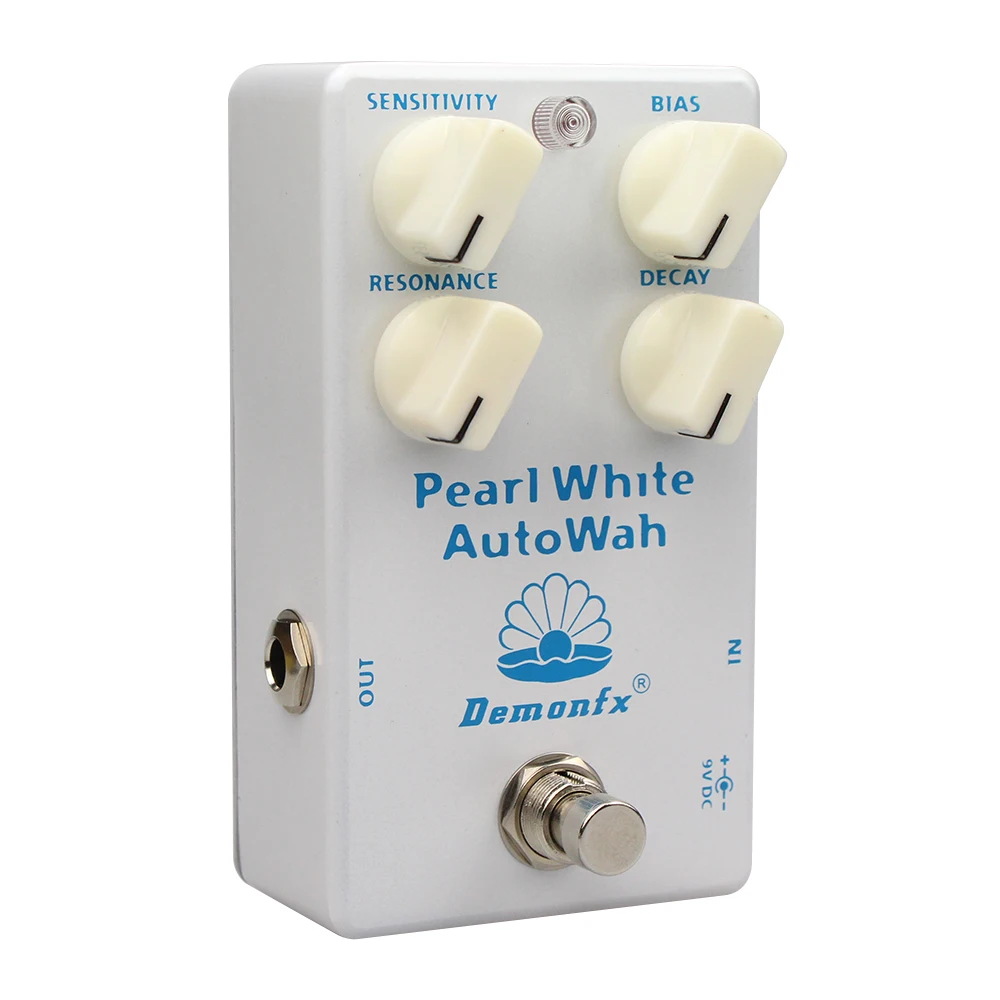 Demonfx High Quality AutoWah With True Bypass -Clone  Snow White AutoWah Effect Pearl White Auto Wah Effect Pedal