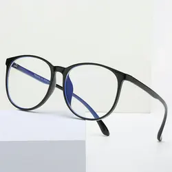 Anti-Blue Ray Round Eyeglasses Plastic Frame Glasses Men and Women Style Full Rim Myopia Spectacles Hot Selling