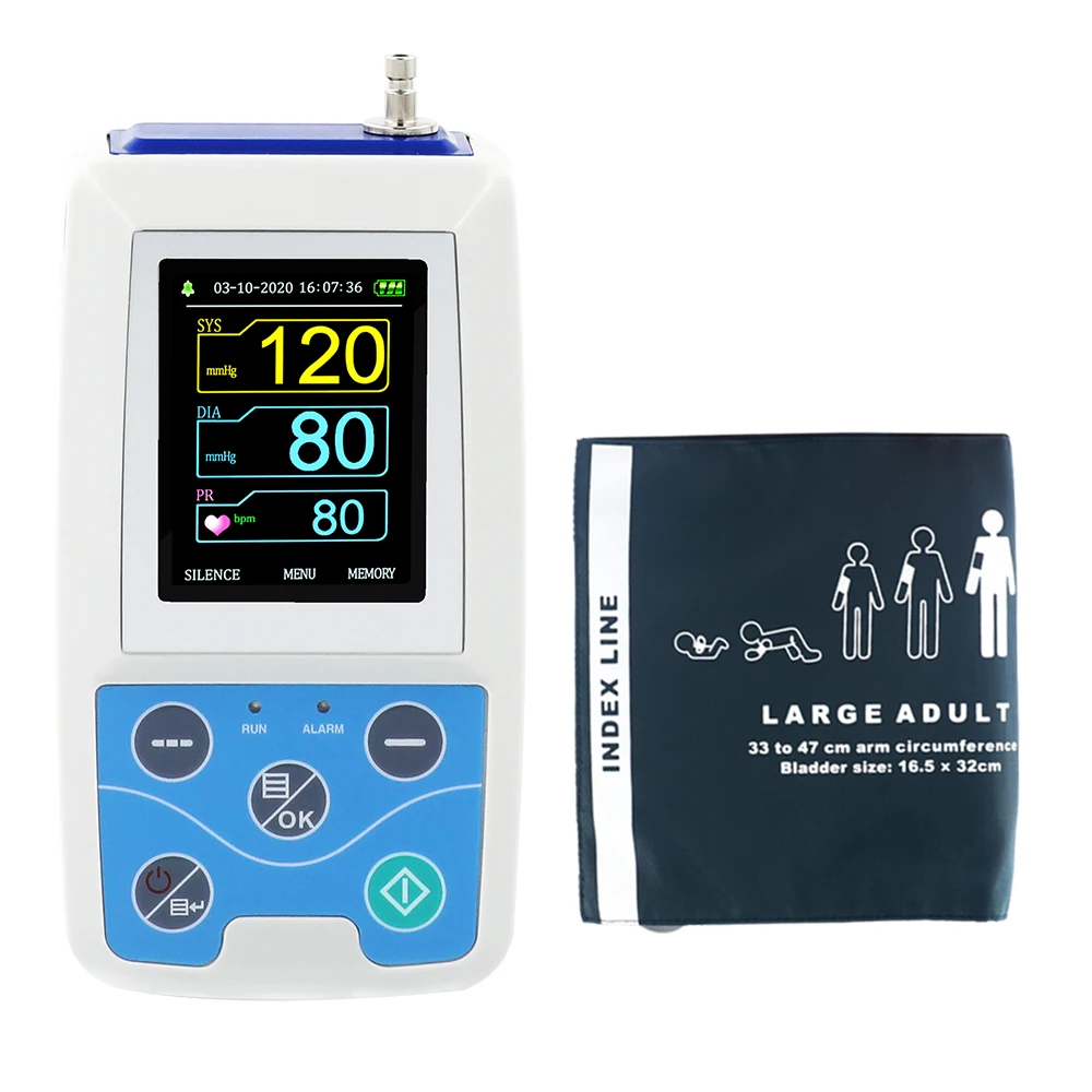 CONTECMED ABPM50 24 Hours Ambulatory Blood Pressure Monitor Holter ABPM Holter with Software(download online)