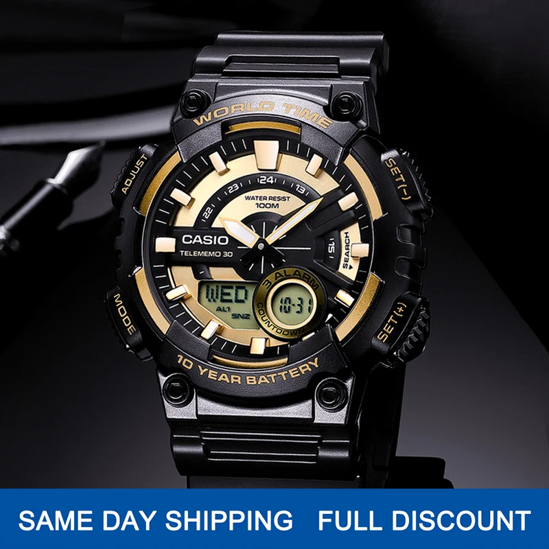 Reloj Casio Mejor venta de explosiones reloj hombres marca top lujo militar relogio reloj digital deporte 100m Reloj de cuarzo impermeable hombres