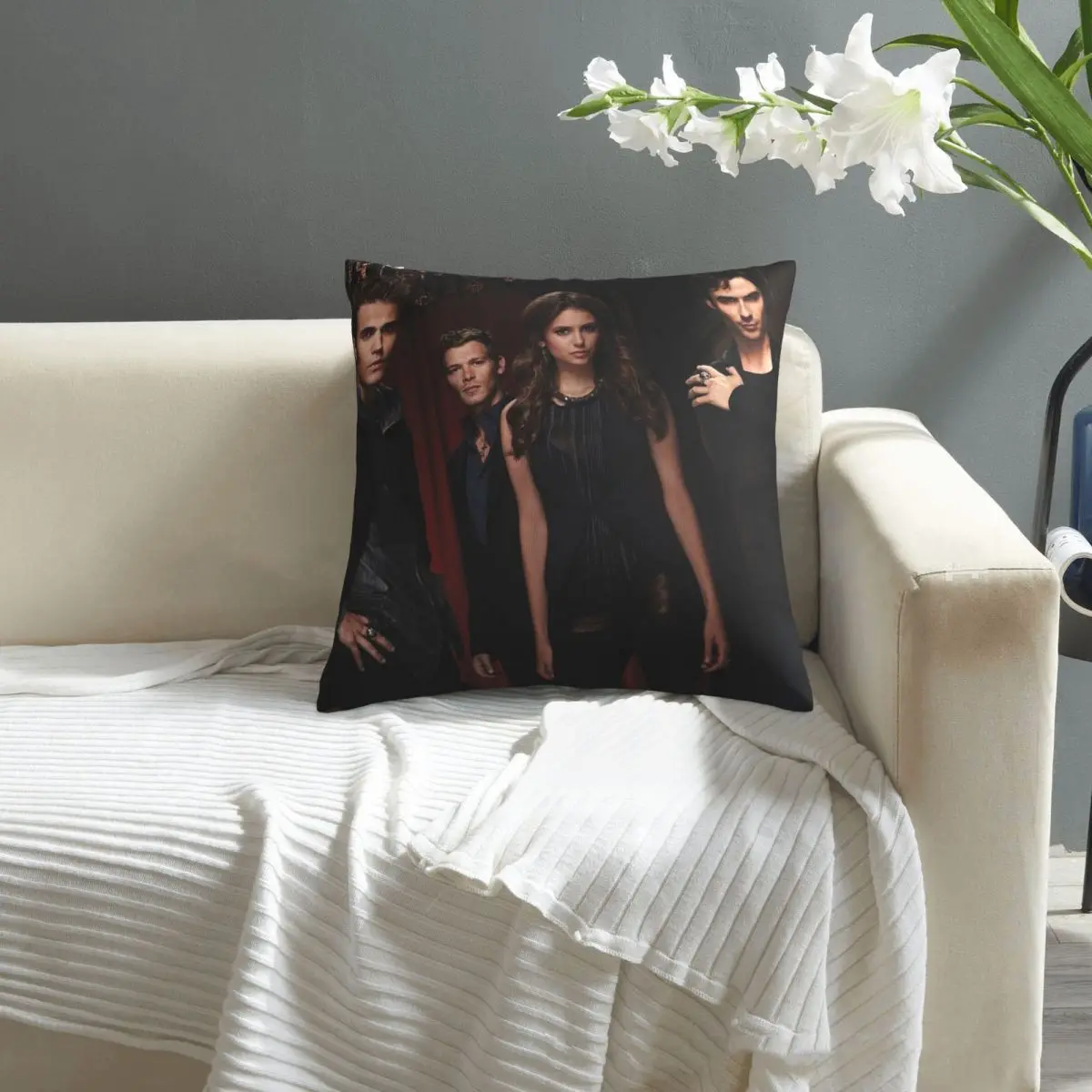 The Vampire Diaries pillowcase printed cushion cover sofa waist pillow pillow cover