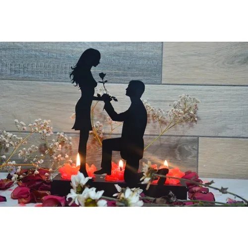 Pnr Decor Trıple Marrıage Proposal Metal Candle Holder Candlestick