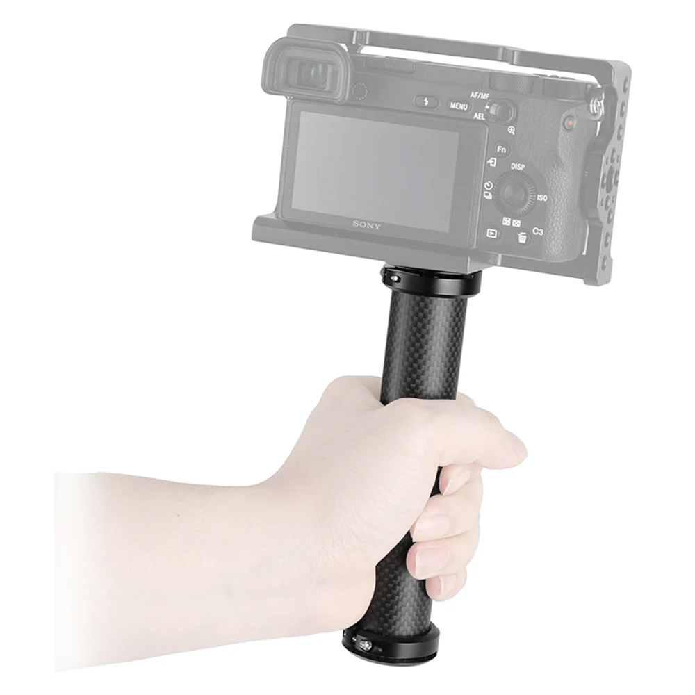 Stabilizzatore di supporto impugnatura in fibra di carbonio CAMVATE con vite di montaggio da 1/4 "-20 per videocamera/luce Video/supporto testa a sfera/treppiede GoPro