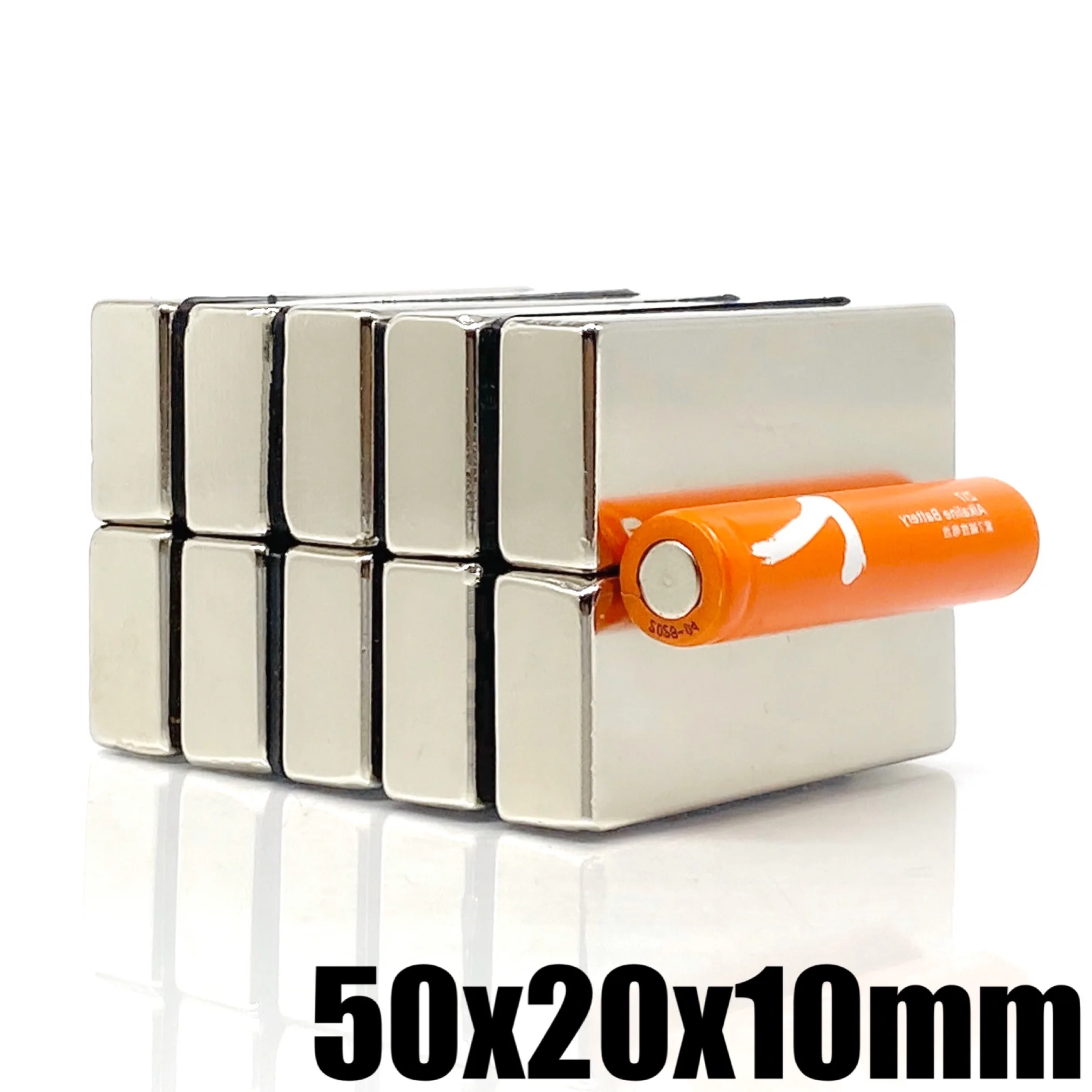 1/2/5Pcs 50x20x10 Neodymium Magnet 50mm x 20mm x 10mm N35 NdFeB Block Super Powerful Strong Permanent Magnetic imanes 50*20*10