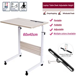 2020Laptop Desk   60*40CM Computer Table Adjustable Portable Rotate Laptop Bed Table Can be Lifted Standing Desk