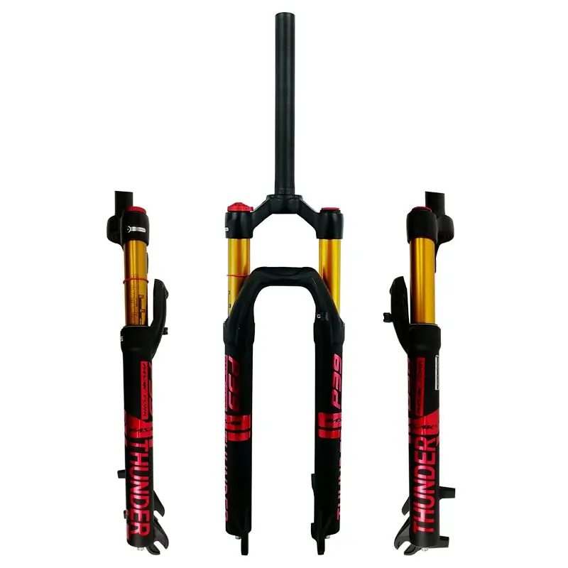 PASAK mountain bike air fork bike shock absorbent fork 27.529 inch magnesium alloy aluminum alloy shoulder control line control