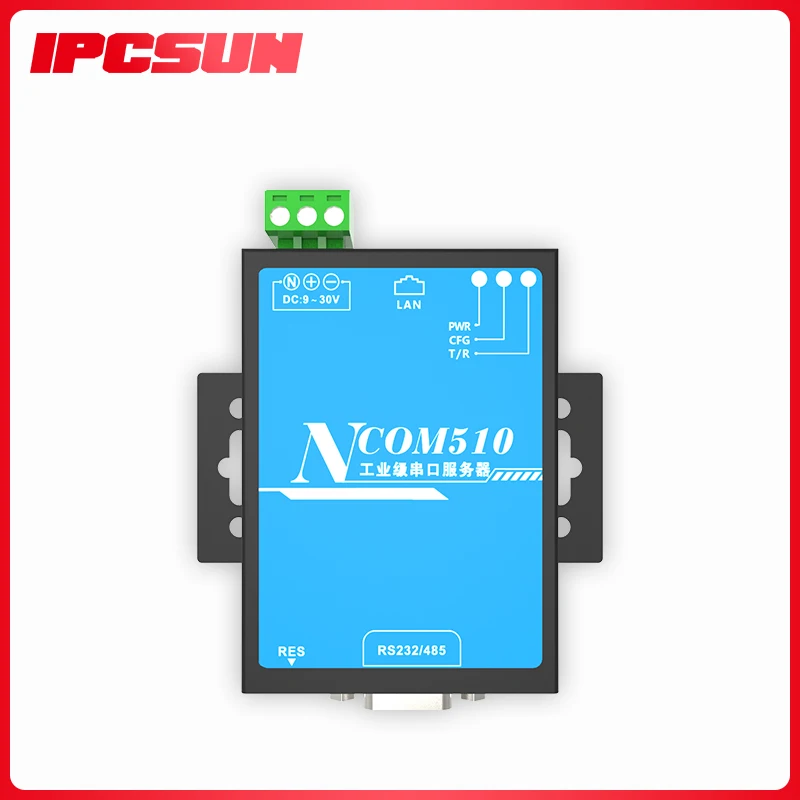 Ipcsun Industrial Serial Server 232 to Ethernet 485 to TCP Supports Modbus Protocol