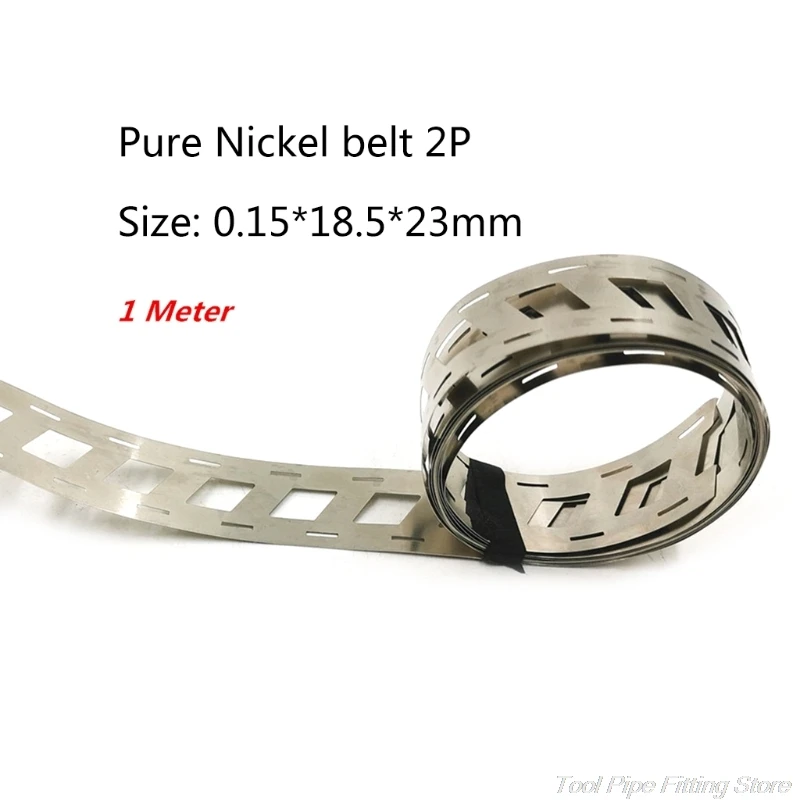 

Nickel belt 2P lithium battery nickel strip 18650 nickel Li-ion batteries Ni plate used for 18650 1Meter M15 21 Dropship