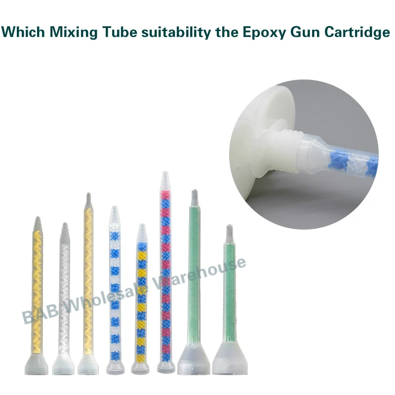 400ml 1:1 Ratio AB Epoxy Glue Gun Empty Cartridge Barrel and Mixing Tube MC10-18 Thread Mouth