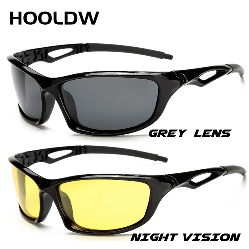 

HOOLDW New Polarized Sunglasses Men Brand Design Sun Glasses Sport Fishing Camping Driving Goggles Shades Glasses UV400
