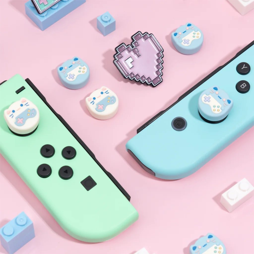 Juste de protection pour manette Nintendo Switch, Frog, Fox, Cat Thumb Stick Grip Cap, Oled, NS Lite, Joy-con Contrmatérielle, Thumbstick Case