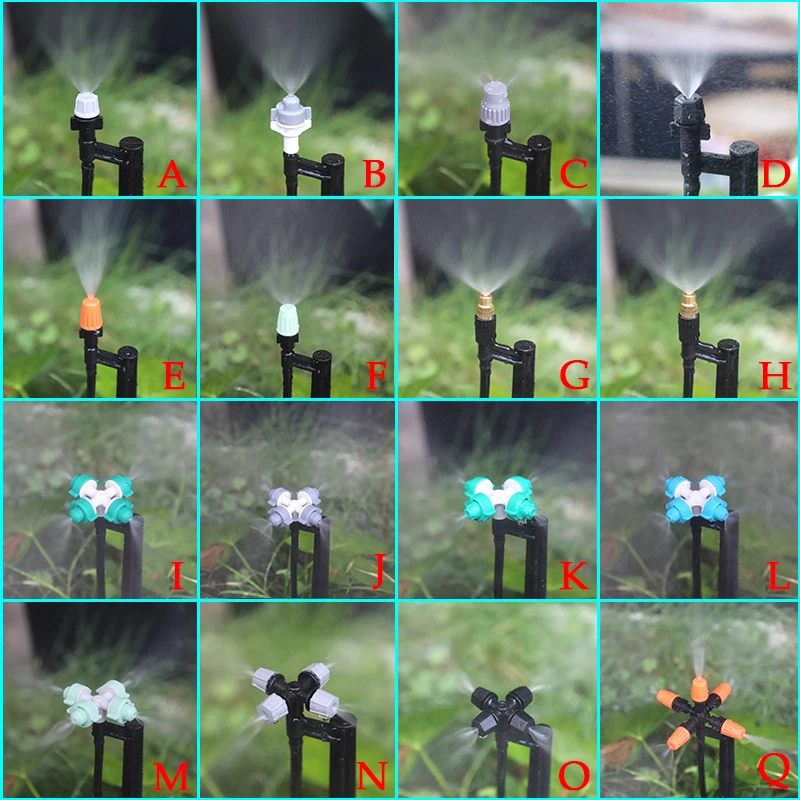 

20/10Pcs Misting Nozzle Dust Removal Garden Irrigation Atomizing Nozzles Garden Watering Sprinkler Drip Emitters