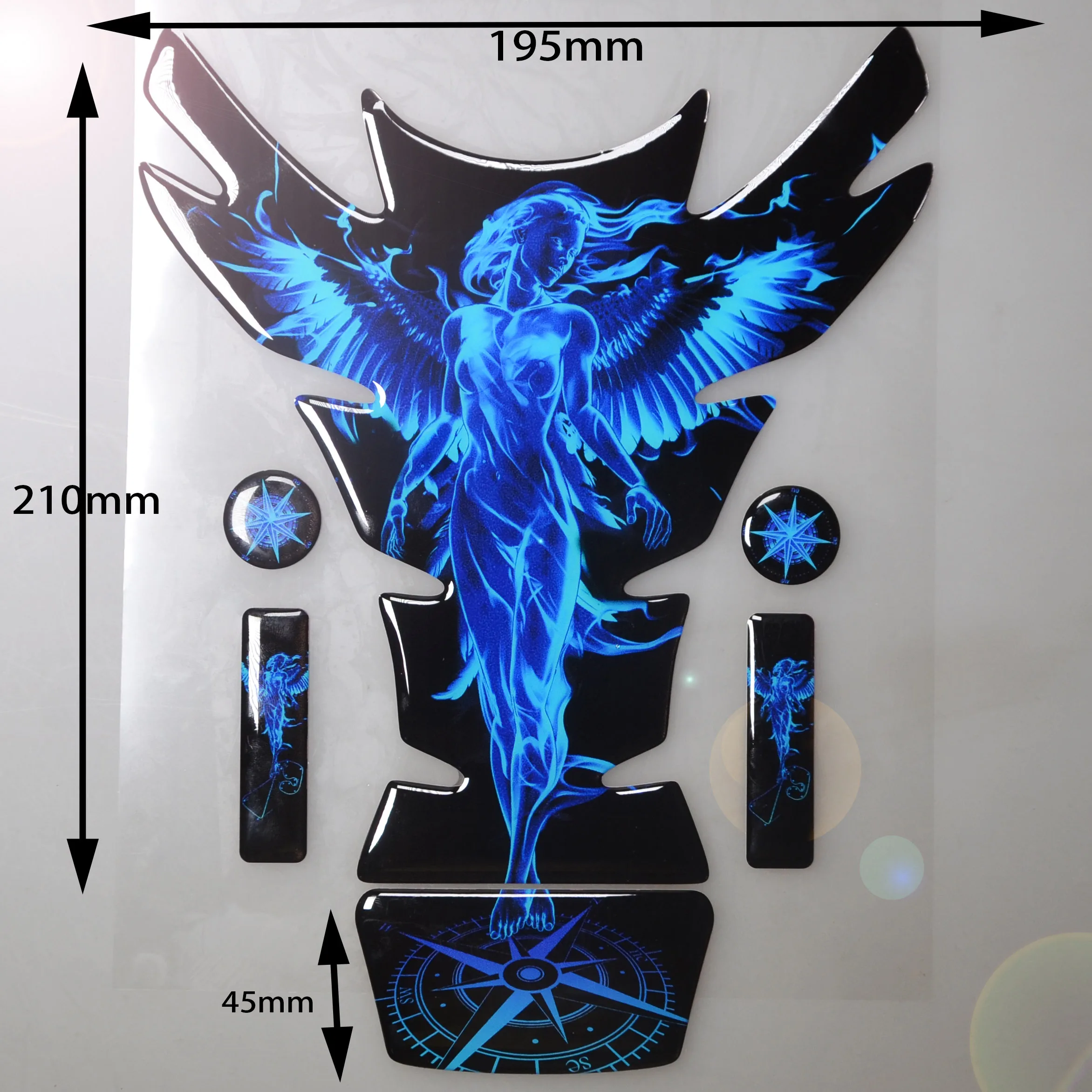 오토바이 범용 탱크 패드, 탱크 패드, 3D 탱크 패드 스티커, 오일 가스 보호기, 스즈키... - 2