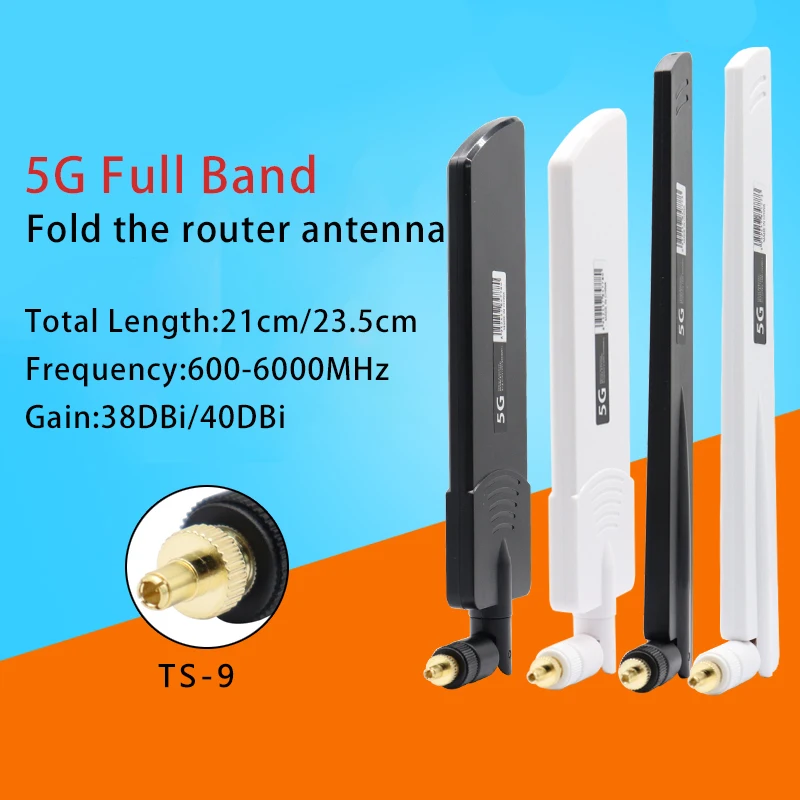 5G CPE Pro router antenna Huawei b311 5E773 portable WIFI full band antenna high gain 40DBI antenna TS9 interface 600-6000MHz