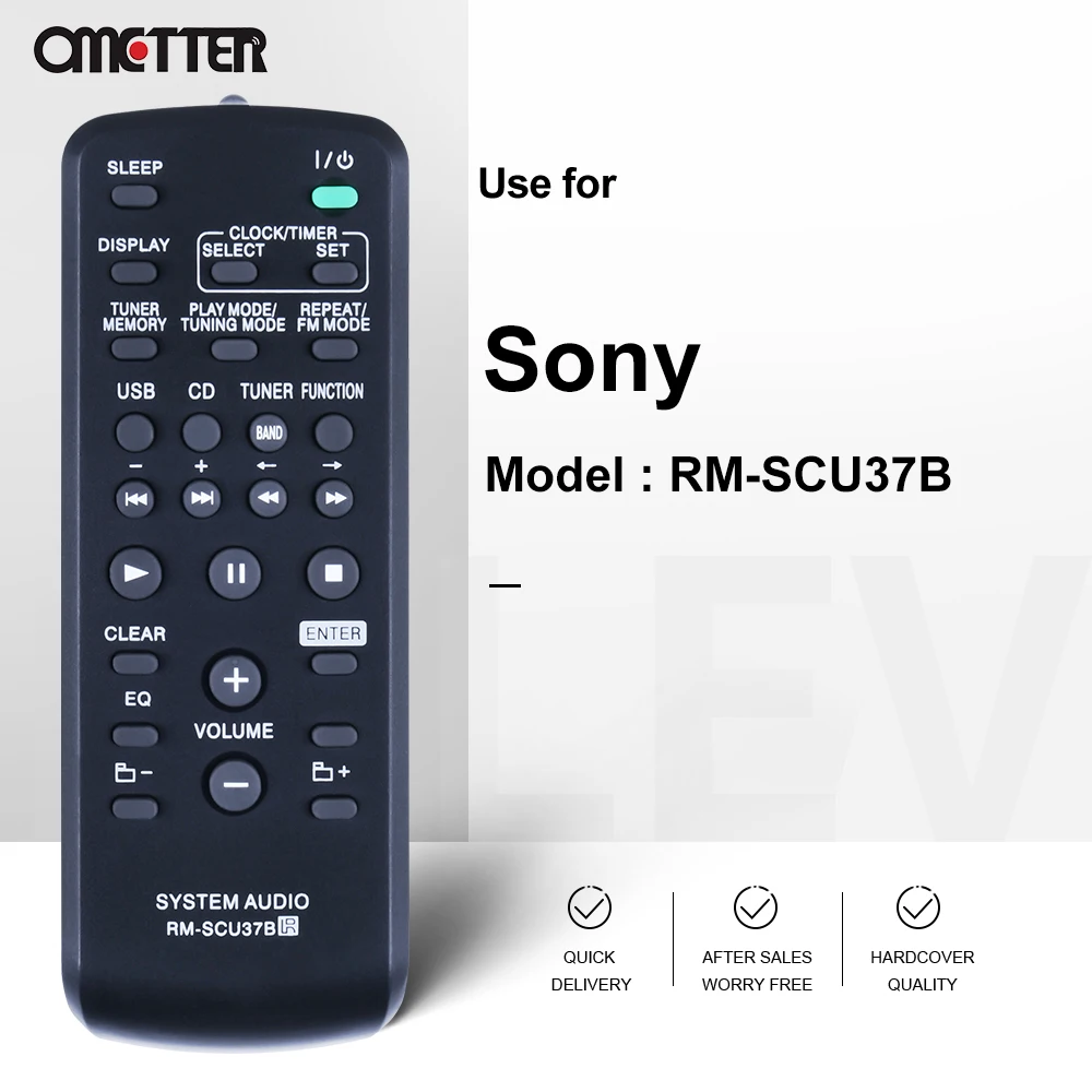 New RM-SCU37B Remote Control Fit for Sony sh2000 Audio System FST-SH2000 LBT-SH2000 HCD-SH2000