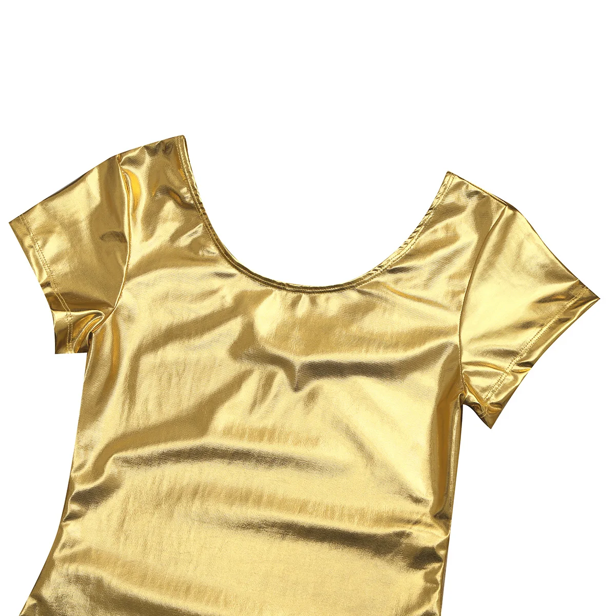 لامعة براءات الاختراع والجلود بذلة النساء Wetlook لامع الباليه ملابس رقص الجمباز ارتداءها مرحلة الأداء زي كلوبوير #4