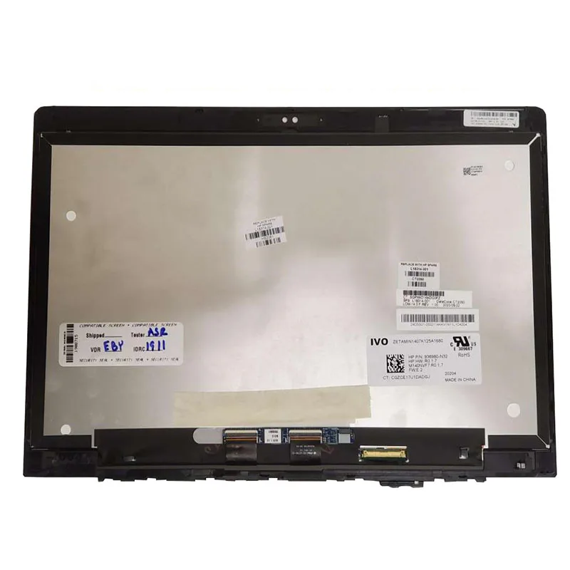 Touch Screen Assembly For HP Elitebook 840 G5 M140NVF7 40 Pin L18314-001