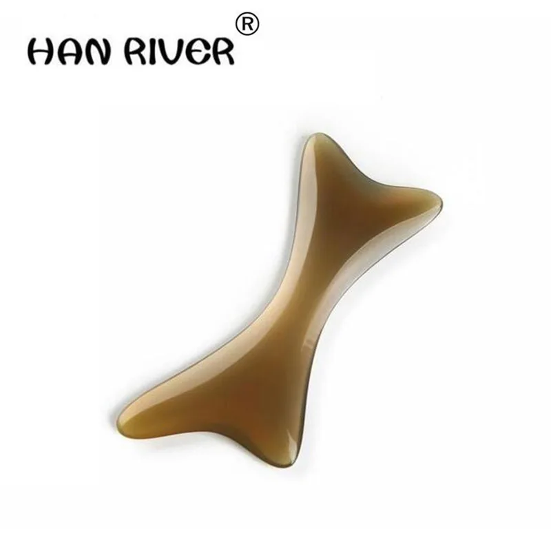 

HANRIVER "Mini massager natural horn facial scrapping plate face fish eye scrapping the bridge of the nose chin "