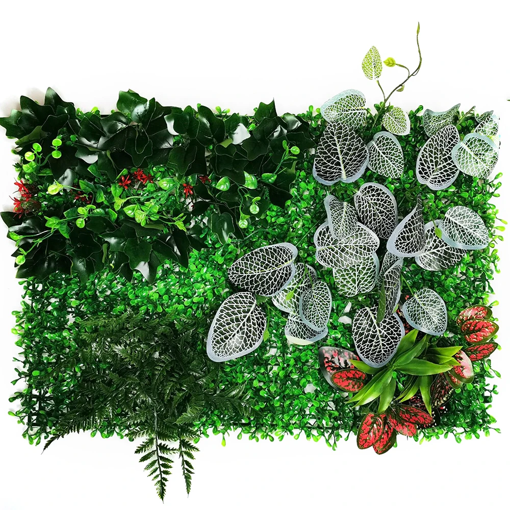 Artificial Lawn Plant Grass Succulents Leaves Fake Decorative Panel 40*60CM