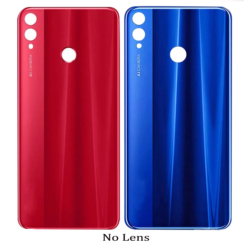 For Huawei Honor 8X Battery Cover Back Glass Rear Door Housing Case Shell Panel With Camera Lens