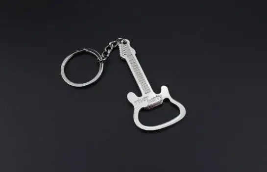 Personalized electric guitar bottle opener creative key chain car small gift Pendant