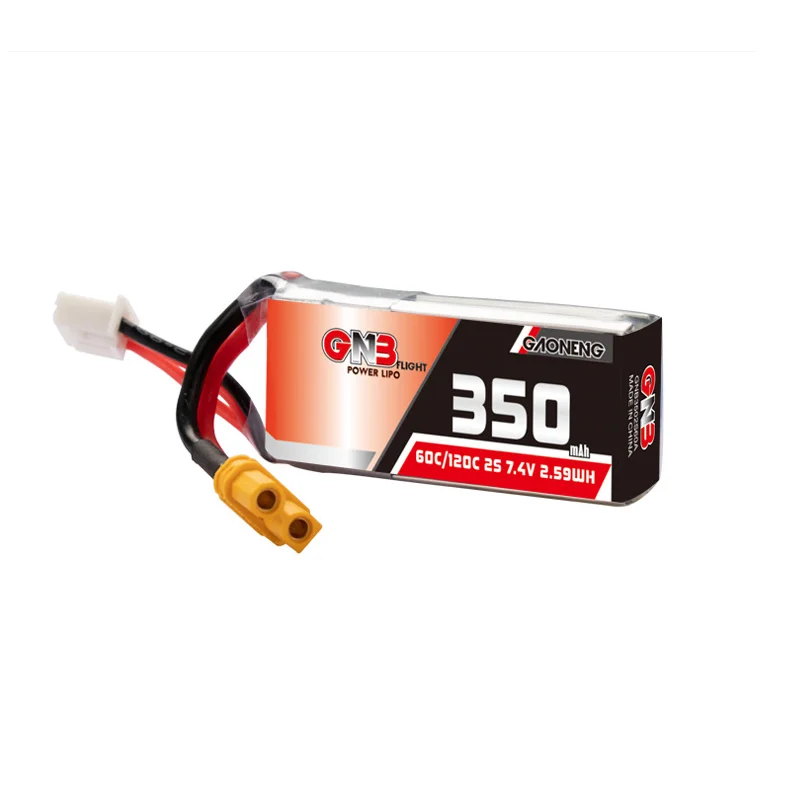 1-10 шт. GNB Gaoneng 2S 350 мАч 7,4 В 60C/120C Lipo аккумулятор XT30 или разъем PH2.0 для BETAFPV Beta75X Tiny Whoop Drones Small Car