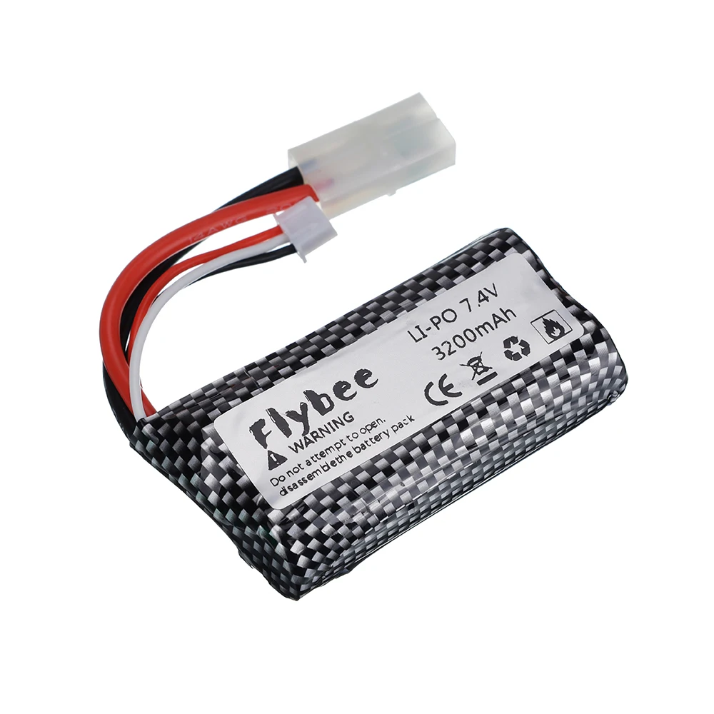 7,4 V 3200mAh 18650 батарея 2s Tamiya разъем для henglong 3816 3818 3819 3838 3839 3869 3879 3888 RC танков HJ806 запасные части батарея