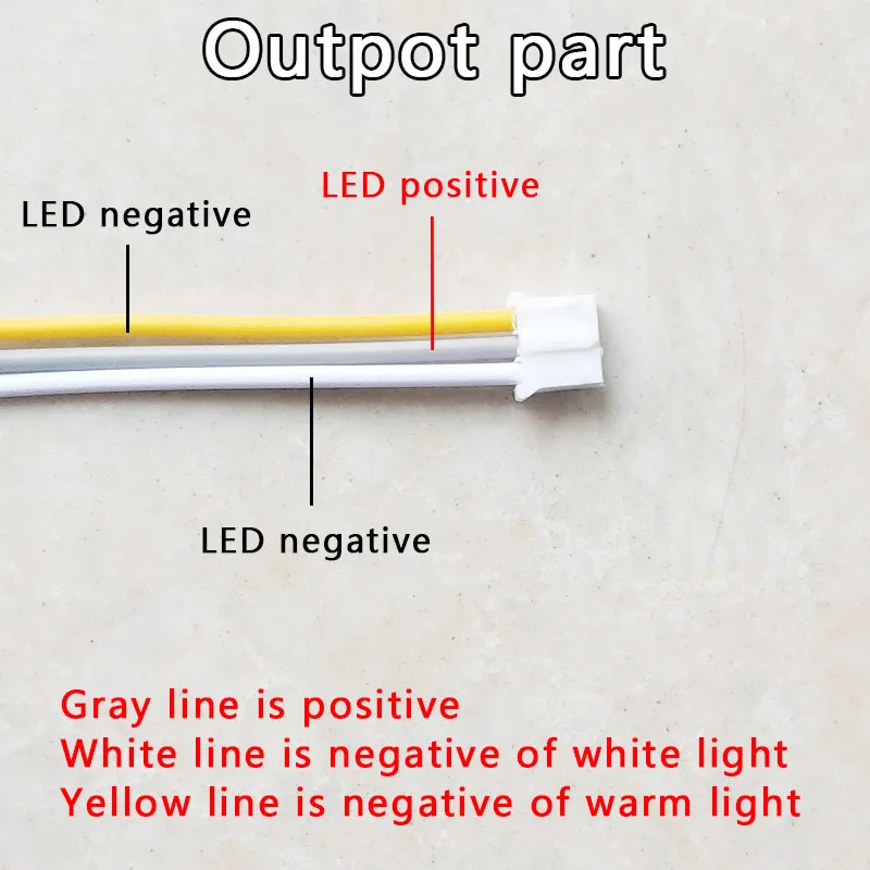 Đèn Lái Hiện Tại 280mA 8-24W/20-40W SMD PCB Âm Trần Vuông Cung Cấp Điện Đôi màu Sắc 3Pin Chiếu Sáng Biến Hình AC165-265V